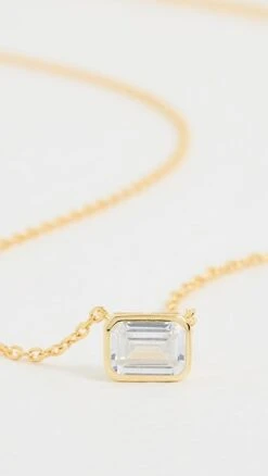 By Adina Eden Emerald Cut Bezel Solitaire Necklace -Deals Madewell Store adije3025911739 1663690738131 2 0. UX357 QL90