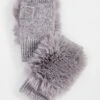 Adrienne Landau Knit Fingerless Gloves