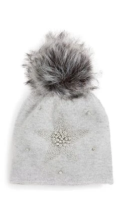 Adrienne Landau Wool Blend Hat With Star & Pom -Deals Madewell Store adrie2021510192 1635448931750 2 0. UX357 QL90