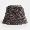 Adrienne Landau Faux Sherpa Bucket Hat