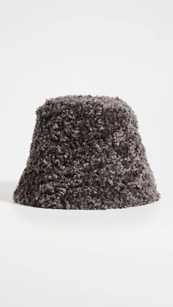 Adrienne Landau Faux Sherpa Bucket Hat