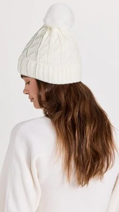 Adrienne Landau Knit Hat With Sequin And Faux Fur Pom Pom -Deals Madewell Store adrie202321c925 1665169111615 2 0. UX357 QL90