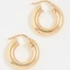 Argento Vivo Chunky Tube Hoops