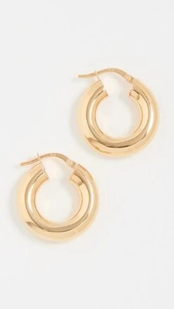 Argento Vivo Chunky Tube Hoops
