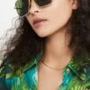 Bottega Veneta Geometric Navigator Sunglasses
