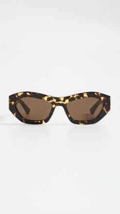 Bottega Veneta New Triangle Acetate Sunglasses