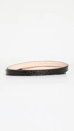 BY FAR Ling Black Circular Croco Embossed Leather Belt -Deals Madewell Store byfar305011071b 1656083812165 2 0. UX357 QL90
