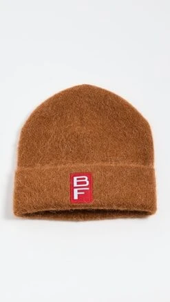 BY FAR Solid Hat Mocha Alpaca