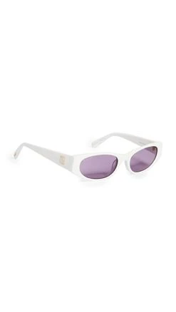 BY FAR Rodeo Solid White Sunglasses -Deals Madewell Store byfar3056715346 1678396498773 2 0. UX357 QL90