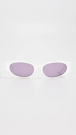 BY FAR Rodeo Solid White Sunglasses -Deals Madewell Store byfar3056715346 1678396498778 2 0. UX357 QL90