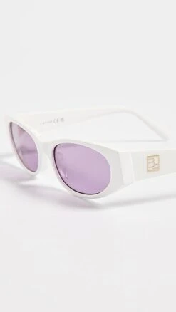 BY FAR Rodeo Solid White Sunglasses -Deals Madewell Store byfar3056715346 1678396498944 2 0. UX357 QL90