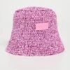 BY FAR Robbie Lipstick Cotton Melange Bucket Hat