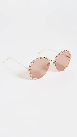 Chloé Chloe Idora Leather Round Sunglasses -Deals Madewell Store chlsn401511c412 1675444328384 2 0. UX357 QL90