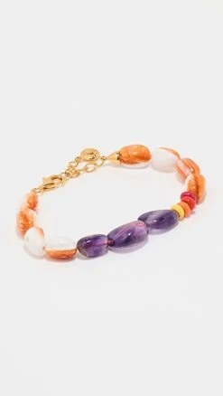 Fry Powers Amethyst + Spiny Oyster Bracelet