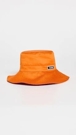 GANNI Recycled Tech Bucket Hat Satin