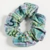 GANNI Seersucker Check Scrunchie