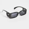 Gucci Chaise Lounge Narrow Rectangular Sunglasses