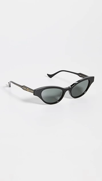 Gucci Narrow Winged Cat Eye Sunglasses 1 Gucci Narrow Winged Cat Eye Sunglasses