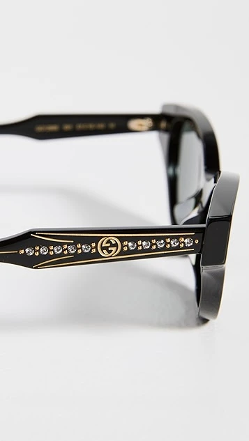 Gucci Narrow Winged Cat Eye Sunglasses 4 Gucci Narrow Winged Cat Eye Sunglasses - Image 4