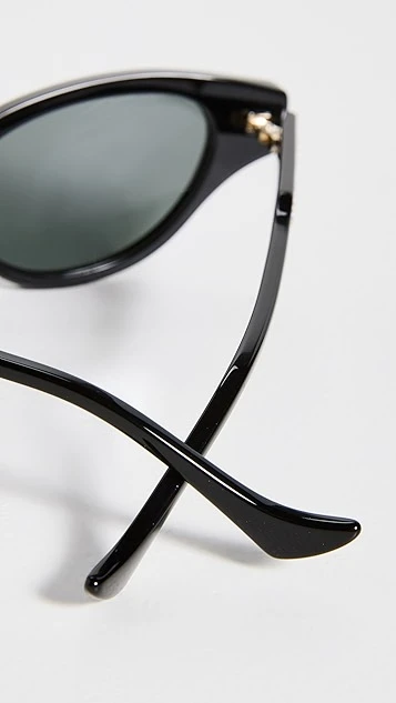 Gucci Narrow Winged Cat Eye Sunglasses 5 Gucci Narrow Winged Cat Eye Sunglasses - Image 5