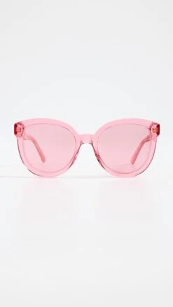 Gucci 80s Monocolor Round Sunglasses