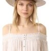 Janessa Leone Packable Adriana Short Brimmed Fedora