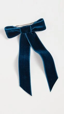 Jennifer Behr Velvet Bow Barrette
