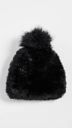 Jocelyn Faux Fur Pom Hat