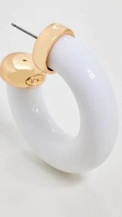 Kenneth Jay Lane White Resin Hoop Earrings -Deals Madewell Store kjlan413651c925 1681746544955 2 0. UX357 QL90