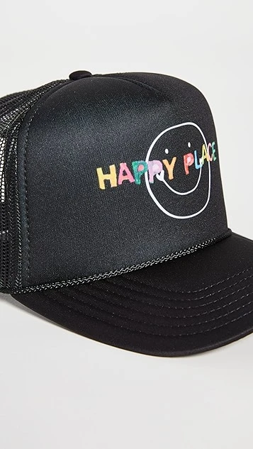 Kerri Rosenthal Happy Place Trucker Hat 2 Kerri Rosenthal Happy Place Trucker Hat - Image 2