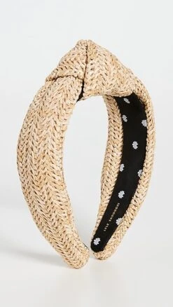 Lele Sadoughi Raffia Knotted Headband