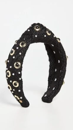 Lele Sadoughi Eva Cabochon Knotted Headband