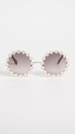 Lele Sadoughi Crystal Elton Sunglasses