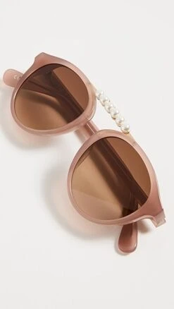Lele Sadoughi Pearl Courtside Sunglasses