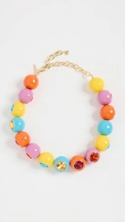 Lele Sadoughi Gumball Collar Necklace