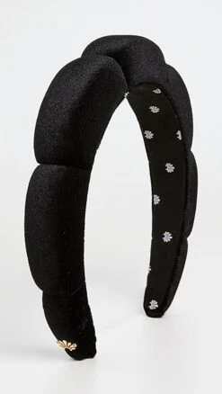 Lele Sadoughi Velvet Scalloped Headband