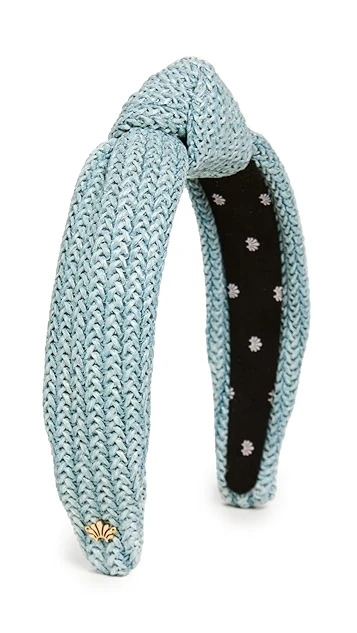 Lele Sadoughi Braided Raffia Knotted Headband 4 Lele Sadoughi Braided Raffia Knotted Headband - Image 4