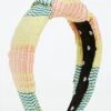 Lele Sadoughi Mixed Raffia Knotted Headband