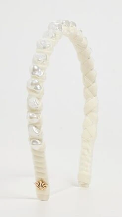 Lele Sadoughi Graduated Baroque Pearl Headband