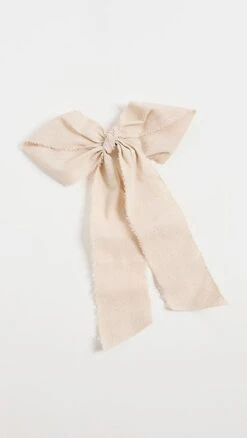 LELET NY Linen Gram Bow Barrette