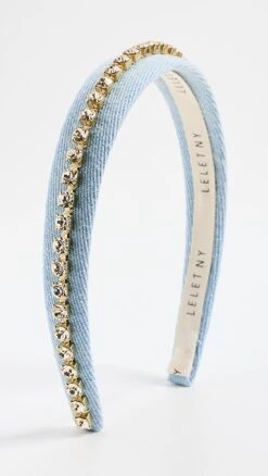 LELET NY Denim Crystal Headband