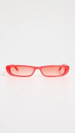 Linda Farrow Thea Neon Pink Sunglasses