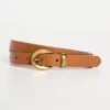 Madewell Chunky Buckle Skinny Leather Belt