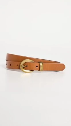 Madewell Chunky Buckle Skinny Leather Belt