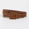Madewell Textured Covered Buckle Croco Belt