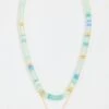 Madewell Checker Enamel Necklace Set