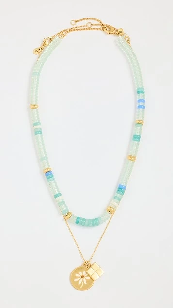 Madewell Checker Enamel Necklace Set 1 Madewell Checker Enamel Necklace Set