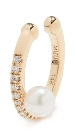 Mizuki 14k Pearl Pave Ear Cuff -Deals Madewell Store mizuk3006116262 1649369107839 2 0. UX357 QL90