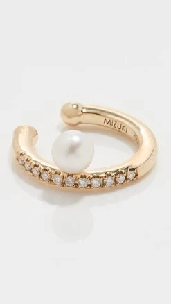 Mizuki 14k Pearl Pave Ear Cuff -Deals Madewell Store mizuk3006116262 1649369108039 2 1. UX357 QL90