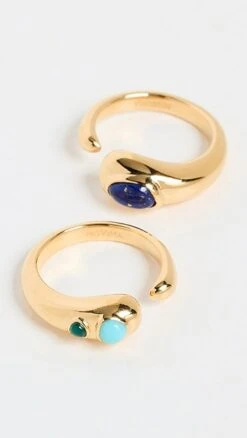 Missoma Organic Gemstone Stacking Rings